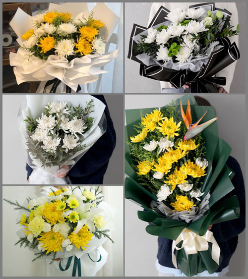 海南海口市秀英区秀英街道书场村白事花束代送